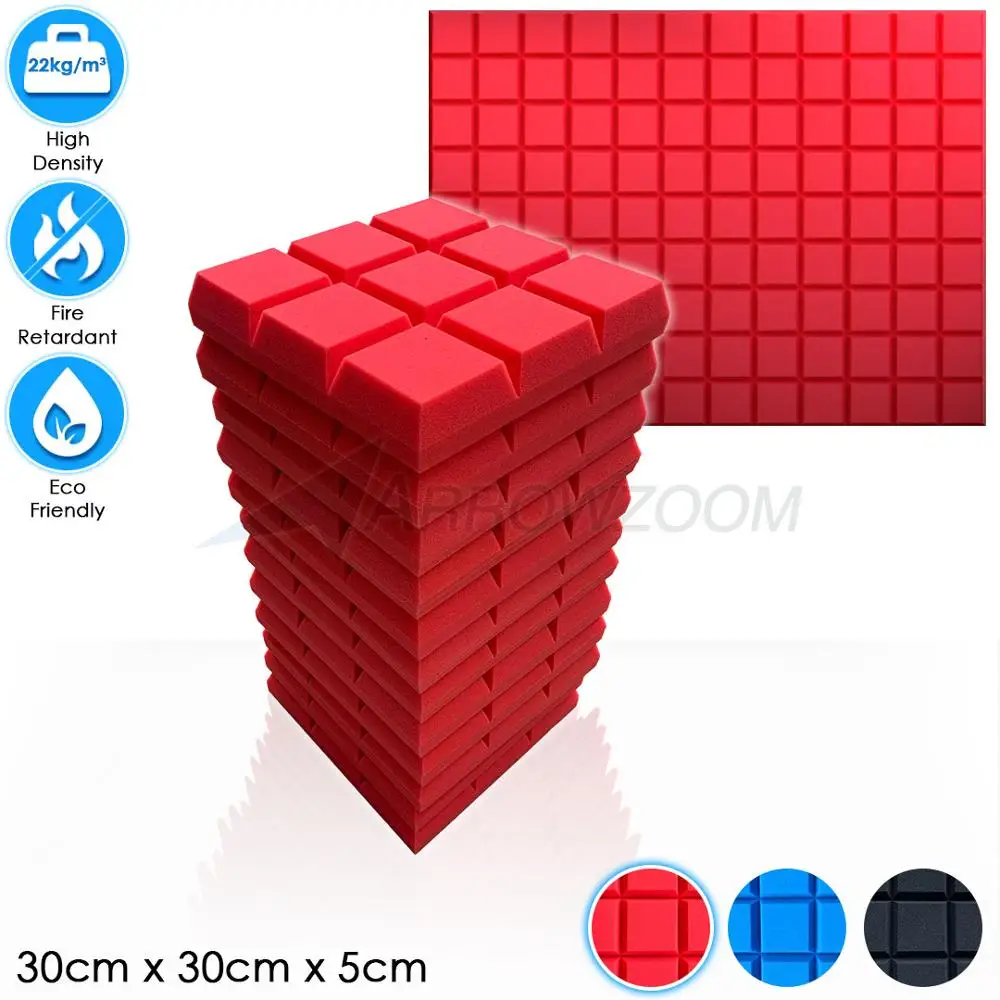 Arrowzoom 30 x 30 x 5 cm Pro Series Sudoku Tile Studio Sound Absorbing Panel Acoustic Foam Treatment KK1195