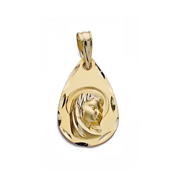 

Medal 18k gold Virgin Nina drop shipping [AA0575]