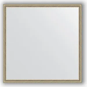 

Mirror in the frame evoform definite 68x68 cm, twisted silver 28mm (by 0656)