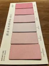 Juego de 6 colores bonitos, novedad, notas recordatorias adhesivas, pegatinas de índice, marcador de página, pegatina de bandera, suministros de papelería de oficina escolar