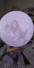 USB Rechargeable Moon-Lamp Night-Light Lunar Custom Tap/remote-Switch 3d-Printing Photo/text