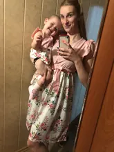 Vestido de verano sin mangas con estampado Floral para madre e hija, ropa a juego para niñas