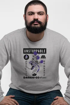 

Angemiel Wear Unstoppable Darkness Gray Men 'S Sweatshirt