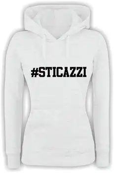 

Felpa Con Cappuccio donna basic Top Qualità Top Vestibilità - #STICAZZI MADE IN ITALY