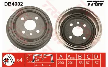 

TRW Brake Drum for OPEL VECTRA ASTRA DAEWOO LANOS NUBIRA