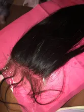 Cullinan-extensiones de pelo humano con cierre de encaje para mujer, accesorio de pelo liso con cierre de encaje suizo 4x4, en tres partes, Color Natural