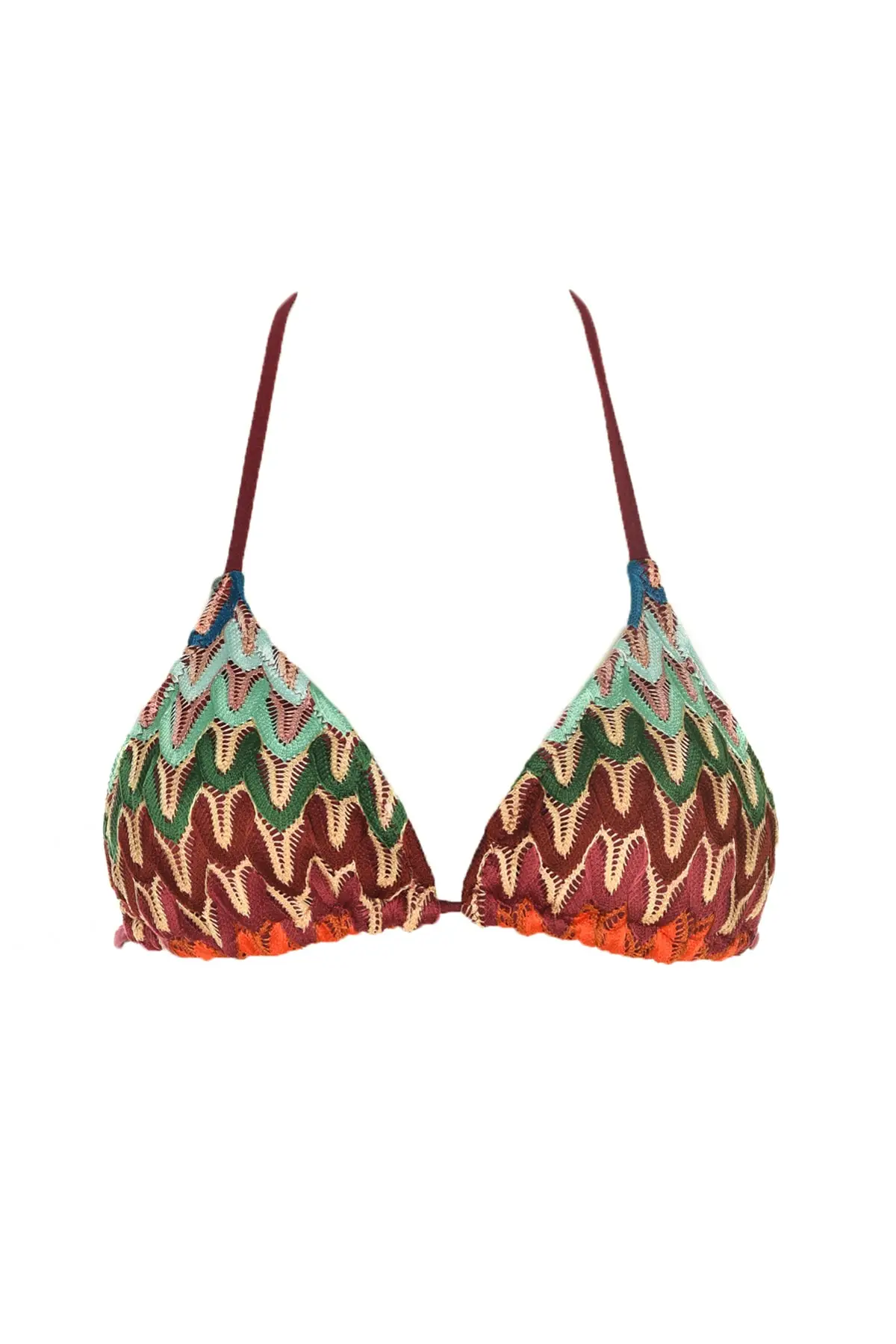 

Trendyol Patterned Textured Triangle Bikini Top TBESS20BU0035