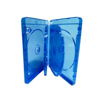 

Case for CD-DVD-BD | 6 discs | 22mm | Blue transparent | 30 PCs-box sextuple CD DVD bluRay plastic arrangement