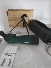 SVBONY 25-75x70mm Telescopio Terrestre SV28 telescopio Zoom continuo BK7 prisma MC lente impermeable de caza Monocular catalejo + trípode F9308B para caza, tiro, tiro con arco, observación de aves