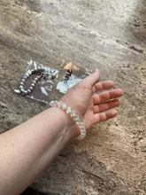 8mm Moonstone Stone Beaded Bracelet For Women Men Chakra Yoga Shining Stone Beaded Charm