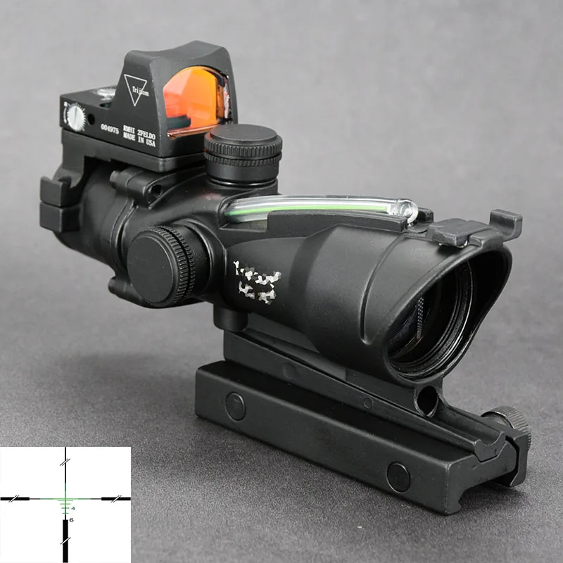 メーカー取寄せ 戦術的なスタイル4x32プリズム繊維ライフルスコープrmr 1x赤ドットサイトキットフィット狩猟撮影 激安買取相場 Solutions Time Com