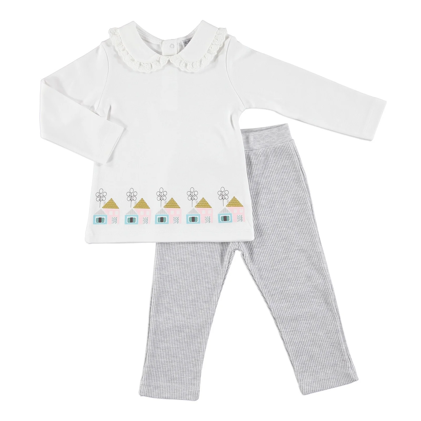 

ebebek HelloBaby Sweet House Baby Sweatshirt Trouser Set