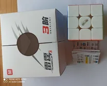 QiYi-cubo mágico sin etiqueta magnético Thunderclap V3 M 3x3x3, rompecabezas profesional, imanes de velocidad, 3x3