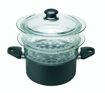 

Ballarini the special Cuocivapore, aluminum, diameter 20 cm, black pots