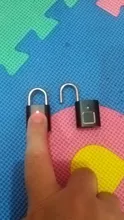 Mini cerradura biométrica inteligente para puerta, candado de puerta recargable con huella dactilar, candado inteligente sin llave USB, desbloqueo rápido