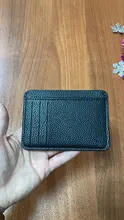 Rfid Cartera de hombre clásica Mini tarjetas de cuero de PU funda, soporte mujeres Banco tarjeta de identificación de crédito fundas de pasaporte Bolso pequeño bolso