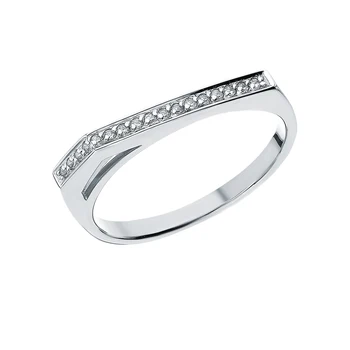 

Silver ring with cubic zirconia sunlight sample 925