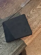 Mini cartera delgada para hombre, monedero pequeño con cremallera, tarjetero compacto