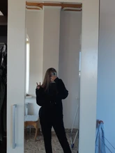 Loose Pullover Hoodies Long-Sleeve Harajuku Blue Green Women Tops Solid Casual Velvet