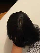ALAN EATON-Peluca de cabello sintético liso para mujer, cabellera artificial corto y rubio con flequillo, color marrón degradado, estilo Cosplay, resistente al calor