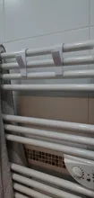 Colgador de toallas para el radiador del baño, Percha Plegable para colgar ropa, color blanco, 6 uds.