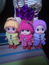 Mini muñecas interactivas de juguete para niños y niñas, muñeco Reborn de juguete, colgante pequeño con llave, 5 uds.