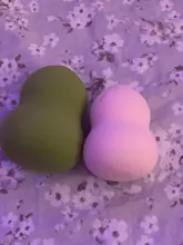 Puff en polvo cosmético para mujer, base de maquillaje esponja, belleza, herramientas y accesorios, forma de mezcla de gotas de agua, 1 ud.