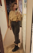 Mom Jeans Trousers Harem Pants Boyfriend Brown Streetwear Pink Vintage Green High-Waist