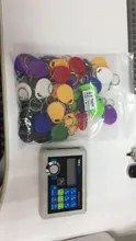 Lector de llaves y anillos de identificación, dispositivo de escritura regrabable EM4305 T5577 de 125khz, con etiqueta RFID, ficha de proximidad, duplicado, 50 unids/lote