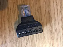 ESCAM-Adaptador de Terminal de tornillo RJ45, Ethernet macho a 8 pines AV, bloque convertidor, enchufe para cámara CCTV