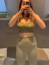 Conjunto de ropa para Yoga para mujer, ropa deportiva para mujer, conjunto deportivo, ropa atlética para ejercicio sin costuras