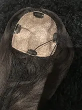 El mejor peluquín virgen hecho a medida, tupé de pelo humano virgen con 5 Clips en el pelo, peluca de cabello Natural virgen, cuero cabelludo, 15x16cm