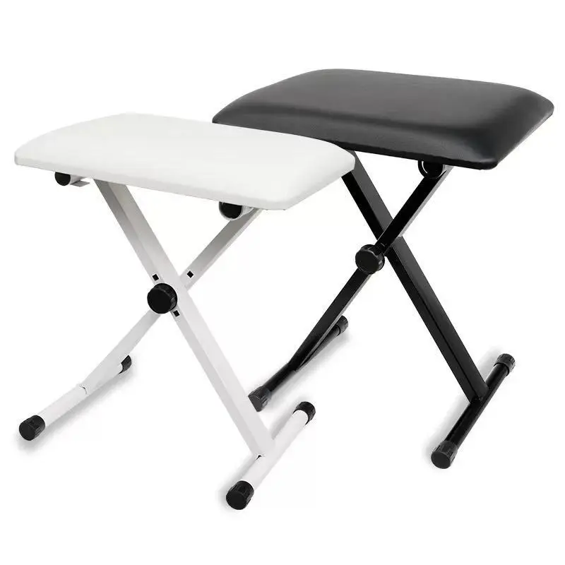 Student piano stool is simple and durable, four-speed adjustable folding lifting piano stool, electronic piano stool wholesale afbeelding