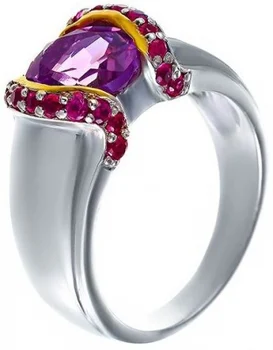 

Jay VI ring with amethyst and cubic zirconia