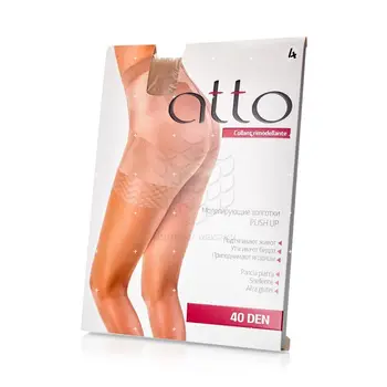 

Women's tights Atto push up with modeling shorts 40den flesh 4 Size