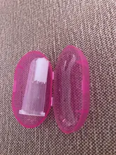 Cepillo de dientes de goma para dedos de mascotas, guante de silicona de Protección Ambiental para perros y gatos, accesorios para mascotas, 1 unidad