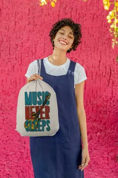 

Angemiel Bag Music Never Sleep Cloth Backpack