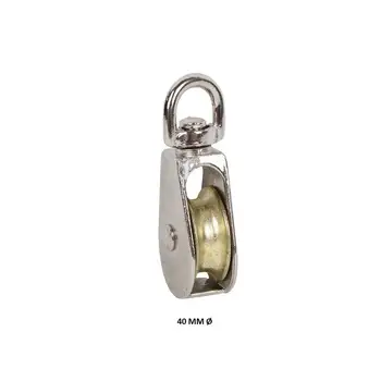 

Industrial DOJA | clothesline pulleys individual Steel nickel plated | Diameter: 40mm | capacity loaded 240 kg