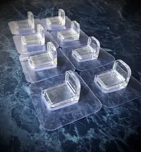 Ganchos de soporte de estante, adhesivo sin perforaciones, soporte de partición en capas, gancho de tornillo de pasta, gancho de soporte para estante triangular, 12/8/4 Uds.