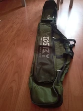 Soporte de caña de pescar plegable portátil, bolsa de almacenamiento de herramientas para caña de pescar