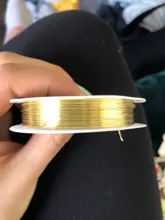 Colorfast-Cable de cobre para pulsera y collar DIY Beading, joyería de alambre dorado, plateado o rosa, 0,2 a 1 mm, fabricación de manualidades