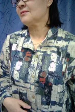 Camisa larga Vintage de lino y algodón para mujer, blusa informal de manga larga con cuello levantado