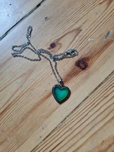 Humor collares de pendiente Corazón de amor collar de Control de temperatura de cambio de Color collar de acero inoxidable Cadena de joyería de las mujeres