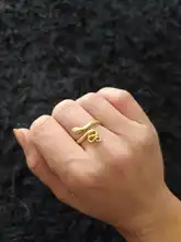 CANNER 925 anillos de plata esterlina para mujeres bonita serpiente apertura redonda anillo de plata 925 de joyería fina minimalista regalo anillos