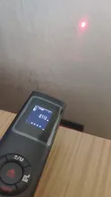 KKMOON-telémetro láser Digital multifuncional, telémetro láser Digital LCD de 40M, Mini medidor de distancia láser con carga USB para decoración de interiores