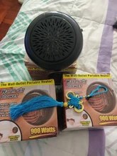 Calentador eléctrico para espacios, miniventilador portátil de montaje en pared para hogar, oficina, escritorio, calentador de aire caliente, silencioso, remoto, termostato de calor rápido