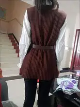 Camiseta blanca con chaleco y Chaleco de punto para mujer, blusa de estilo occidental de dos piezas, modelos de otoño e invierno, producto coreano nuevo