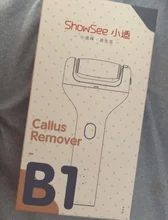 Showsee-Lima eléctrica para pies, removedor de callos al vacío, herramientas profesionales de pedicura, lijadora eléctrica para pies, B1-W para el cuidado de la piel