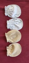 Guantes antiarañazos de algodón para bebé, protección facial para recién nacido, mitones guante, accesorios infantiles, 100%