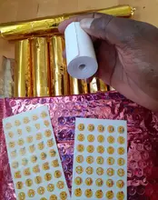 Impresora térmica de recibos de 57x30mm, 10 rollos de papel móvil con bluetooth, caja registradora